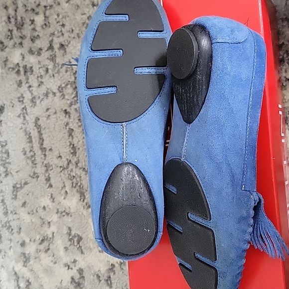 Blue Suede Loafers - Picture 3 of 3